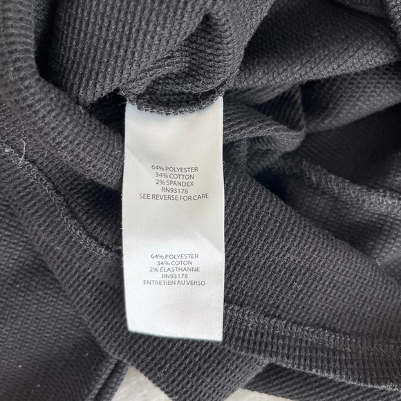 Black, Asymetric Top, Cotton, Long Sleeve, Medium - Picture 7 of 7